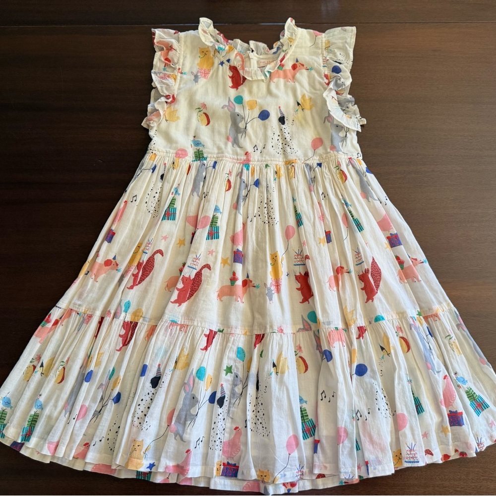 Pink Chicken Cotton Dress
